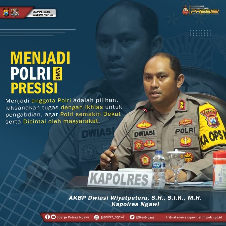 Kapolres Ngawi AKBP Dwiasi Wiyatputera. (Foto Polri)