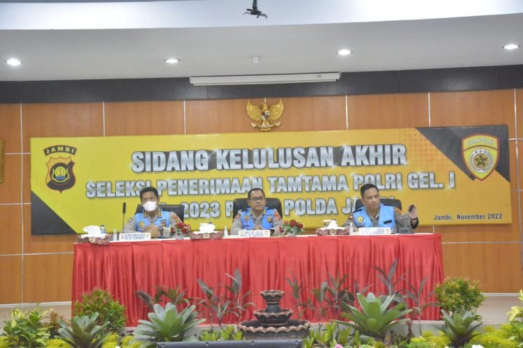 Sidang Terbuka Kelulusan Akhir Seleksi Penerimaan Bintara dan Tamtama (Dok Humas Polda Jambi)