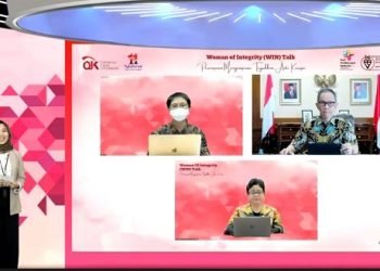 webinar Woman of Integrity (WIN) Talk dengan tema “Perempuan Menginspirasi Tegakkan Anti Korupsi” [Dok Humas OJK]