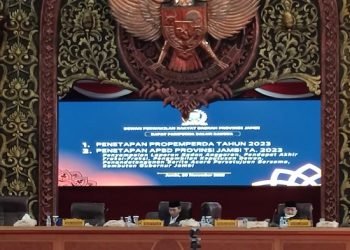  Rapat Paripurna DPRD Provinsi Jambi. [Dok istimewa]