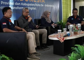 Dirjen Informasi dan Komunikasi Publik Kemenkominfo RI, Usman Kansong saat mengisi materi pada kegiatan Rakornas Satu Data Indonesia (dok istimewa)