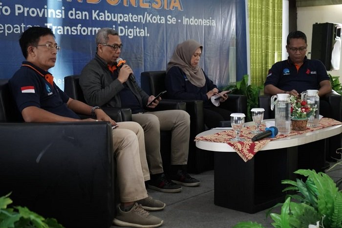 Dirjen Informasi dan Komunikasi Publik Kemenkominfo RI, Usman Kansong saat mengisi materi pada kegiatan Rakornas Satu Data Indonesia (dok istimewa)