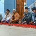 PAC IPNU Kecamatan Pengabuan, M Arbain (yang memegang mikrofon). [Dok istimewa]