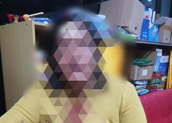 Korban penganiayaan oleh mantan suami. (Foto Syarifuddin Nasution)