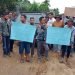 Aksi pemblokiran jalan dari arah blok D Kecamatan Geragai menuju Kecamatan Mendahara Ilir, Kabupaten Tanjab Timur. (Foto Realitajambi.com)