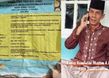 Kepala Desa Rambutanmasam, A Roni Ali. (Foto RJ.COM)