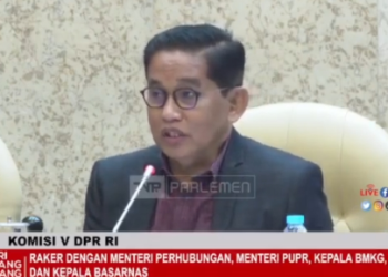 Anggota Komisi V DPR RI Dapil Jambi, H Bakri mengikuti Raker bersama Menteri Perhubungan, Menteri PUPR (Dok Istimewa)