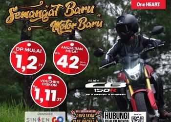 Poster promo 'Semangat Baru Motor Baru'. (Foto Sinsen)