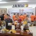 Konferensi pers pengungkapan kasus Narkoba yang dilakukan Polda Jambi, Jumat (13/1/2023). (Foto Humas Polda Jambi)