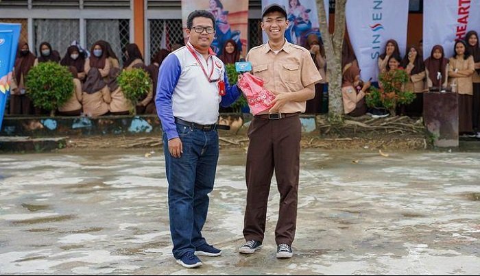 Para peserta edukasi safety riding yang digelar PT Sinar Sentosa Primatama. (Foto Sinsen/Ajeng)