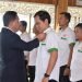 Pelantikan Pengurus Komite Olahraga Nasional Indonesia (KONI) Kabupaten Batanghari, Provinsi Jambi masa bakti 2022-2026 di serambi Rumah Dinas Bupati Batanghari, Sabtu (28/1/2023). (Foto Wahyu)