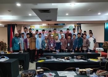 Acara pelatihan kepemimpinan manajemen organisasi pemuda remaja masjid yang diselenggarakan BKPRMI Jambi, Sabtu (11/2/2023). (Foto Pariwarajambi/Riky)
