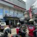 Polwan Ditsamapta Polda Jambi melakukan patroli keliling Kota Jambi pada Selasa pagi (14/2/2023). (Foto Humas Polda Jambi)