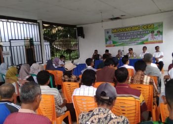 Musyawarah Rencana Pembangunan Desa Pandanlagan tahun anggaran 2024 di aula Kantor Desa Pandanlagan, Rabu (18/1/2023). (Foto Realitajambi.com/Misbah)