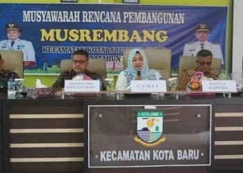 Wakil Ketua DPRD Pangeran Simanjuntak, anggota DPRD Jasrul dan Syofni Herawati saat Hadiri Musrenbang Kecamatan (Dok. Deni)