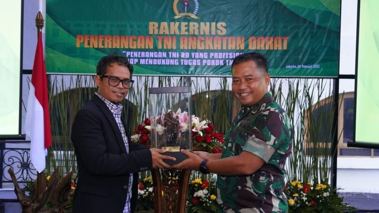 Rakernispen TNI Angkatan Darat Tahun 2023 yang digelar di Gedung B Markas Besar Angkatan Darat (Mabesad), Senin (20/2/2023). [Foto Dispenad]