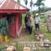 Kapolsek geragai bersama tim gabungan mengecek peralatan yang dimiliki PT MAI guna mengantisipasi terjadinya Karhutla. (Foto RJ.COM/ Misbah)