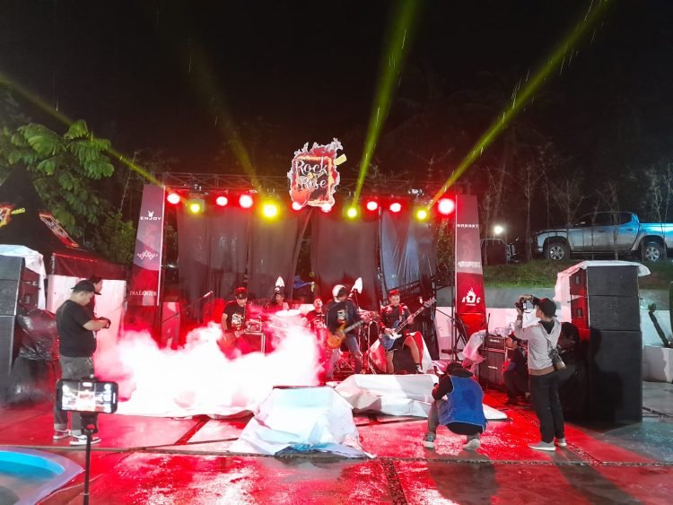 Event Rock Rise Vol 2 di Senyala Cafe, Kota Jambi, Senin malam (27/2/2023). (Foto Reza Fender)