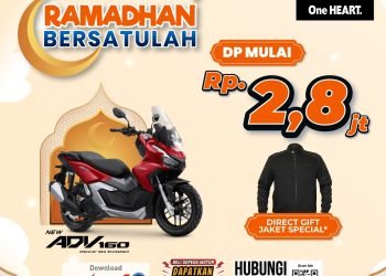 Banner program spesial khusus pembelian New Honda ADV160 berupa DP ringan (Dok. Sinsen Jambi/Ajeng)