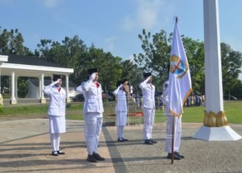 Pelaksanaan Upacara HUT-66 Provinsi Jambi Rabu (04/01/2023) - (Dok. Diskominfo Muaro Jambi)