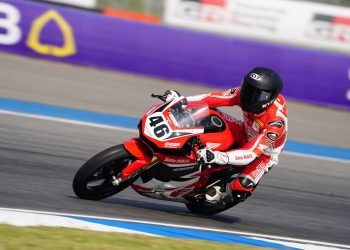 Pebalap Astra Honda #46: Herjun Atna Firdaus di Asia Road Racing Championship (ARRC) 2023. (Dok. AHRT)