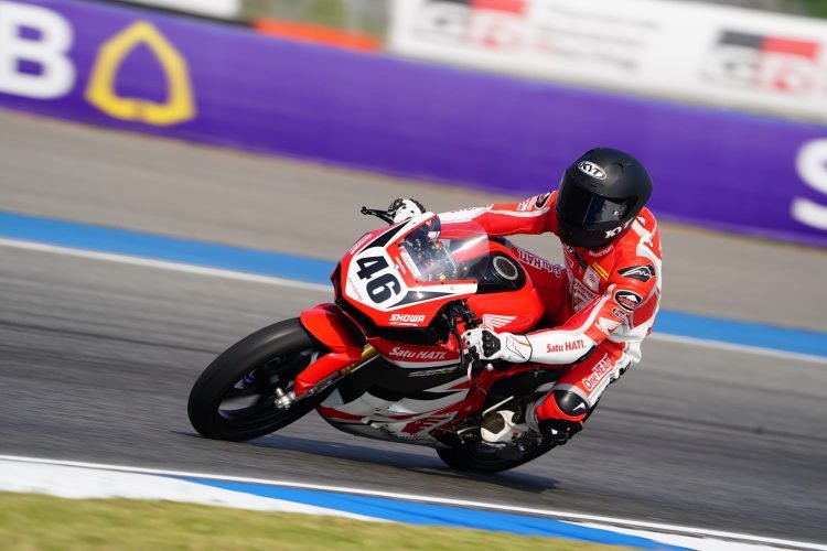 Pebalap Astra Honda #46: Herjun Atna Firdaus di Asia Road Racing Championship (ARRC) 2023. (Dok. AHRT)