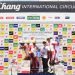 Pebalap AHRT naik podium pada ajang Asia Road Racing Championship kelas Asia Production (AP) 250 di Chang International Circuit, Buriram, Thailand (25/03/2023). (Dok. AHM)