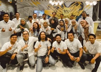 Momen foto bersama usai buka bersama di Yello Hotel, (8/4/23). (Dok, Ajeng -Sinsen)