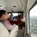 Kapolri Jenderal Listyo Sigit Prabowo saat memantau langsung situasi terkini arus mudik menggunakan Helikopter (Dok. Div Humas Polri)