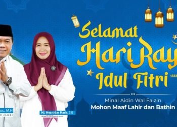 Flyer Ucapan Hari Raya Idul Fitri Gubernur Jambi. (Dok. Kominfo Provinsi Jambi)