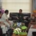 Danrem 042/ Gapu, Brigjen TNI Supriyono, S.IP, M.M., saat menerima audiensi Ketua Umum PPM Berto Izaak Doko dan rombongan di Makorem 042, Sabtu (15/04/2023). (Dok . Penrem 042/Gapu)
