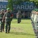 Apel Gelar Pasukan Pengamanan Jelang Kunjungan Presiden RI di Jambi  di lapangan Upacara Makorem 042/Gapu Jambi, Selasa (02/05/2023). (Dok. Penrem 042/Gapu)