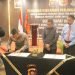 Penandatanganan MoU Kapolda Bersama Bawaslu Provinsi Jambi di Hotel BW Luxury, Kamis (11/05/2023). (Dok. Humas Polda Jambi)