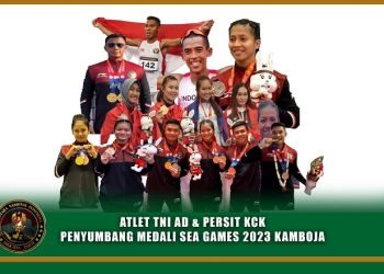 Foto Atlet TNI AD dan Anggota Persit KCK Penyumbang 21 Medali pada SEA Games 2023 Kamboja. (Dok Dispenad)