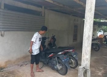 Lokasi Parkir Bodong tempat Sepeda Motor yang Raib digondol Maling di Kelurahan Buluran Kenali, Kecamatan Telanaipura, Kota Jambi, Selasa (23/05/2023). (Dok. RJ.COM/Deni)