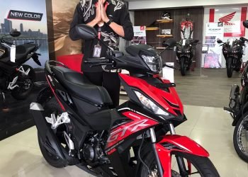 New Honda Supra GTR150 yang dipajang di dealer Sinar Sentosa Primatama Jambi. (Foto: Sinsen/Ajeng)