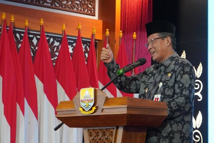 Wagub pada Pembukaan Musyawarah Wilayah ICMI Organisasi Wilayah Jambi di Auditorium Rumah Dinas Gubernur Jambi, Sabtu (03/06/2023). (Foto: Diskominfo/Novriansah)