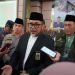 Sekda Provinsi Jambi, Sudirman saat diwawancarai usai acara Pelepasan Pemberangkatan Jemaah Calon Haji Kloter 17, di Asrama Haji Kota Baru Jambi, Senin (05/06/2023). (Foto: Diskominfo/Novriansah)