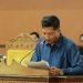 DPRD Tanjung Jabung Timur gelar rapat paripurna untuk menyampaikan laporan dari panitia khusus II DPRD Tanjab Timur terkait LKPJ Bupati Tanjabtim pada Tahun Anggaran 2022 pada Kamis, (27/4/23). [Foto: Humas DPRD]