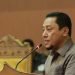 Sekda Sapril saat LKPJ Bupati Tanjung Jabung Timur TA 2022 pada sidang paripurna DPRD, Kamis (28/4/2022). (Dok. Humas DPRD)