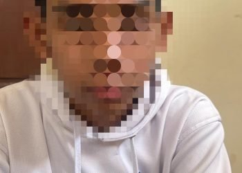 MA (15) TPPO setelah di amankan polisi di Mapolda Jambi, Jumat (14/07/2023).(Dok.Humas Polda Jambi)