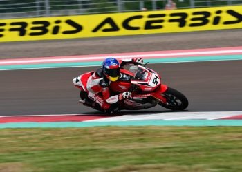 #54 : Veda Ega Pratama. pebalap  Astra Honda di Pertamina Mandalika International Street Circuit, NTB (Dok. Astra Honda)