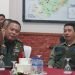 Danrem 042/Gapu Brigjen TNI Supriono, S.IP., M.M. bersama Kepala BNPB RI Letjen TNI Suharyanto, S.Sos., M.M. pada Rakor penanganan Karhutla di Auditorium rumah dinas Gubernur Jambi, Selasa (18/7/23).  (Dok. Penrem 042/Gapu)