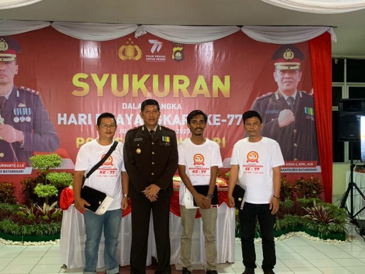Pemenang Lomba Karya Tulis Jurnalistik Polres Batanghari HUT ke-77 Bhayangkara 2023 Sabtu, (01/07/2023). (Dok. Bahara)
