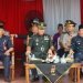 Kasrem 042/Gapu saat Hadiri Upacara Penutupan Pendidikan Bintara Polri di SPN Polda Jambi, Kamis (06/07/2023). (Dok. Penrem 042/Gapu)