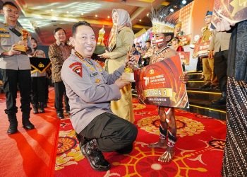 Kapolri Jenderal Listyo Sigit Prabowo menghadiri acara Awarding Day Apresiasi Kreasi 77 Polri Presisi di Balai Samudera, Jakarta, Rabu (12/07/2023). (Dok. Div Humas Polri)