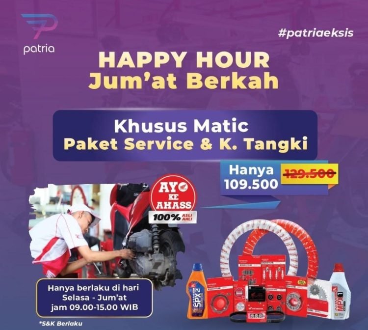 Flyer Promo Happy Hour Dealer Honda Patria Sarolangun (Dok. Sinsen Jambi)