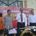 Press release ungkap kasus Narkotika jenis shabu sebanyak 0,87 Kg di Mapolda Jambi, Senin (31/07/2023). (Dok. RJ.COM/Nasution)