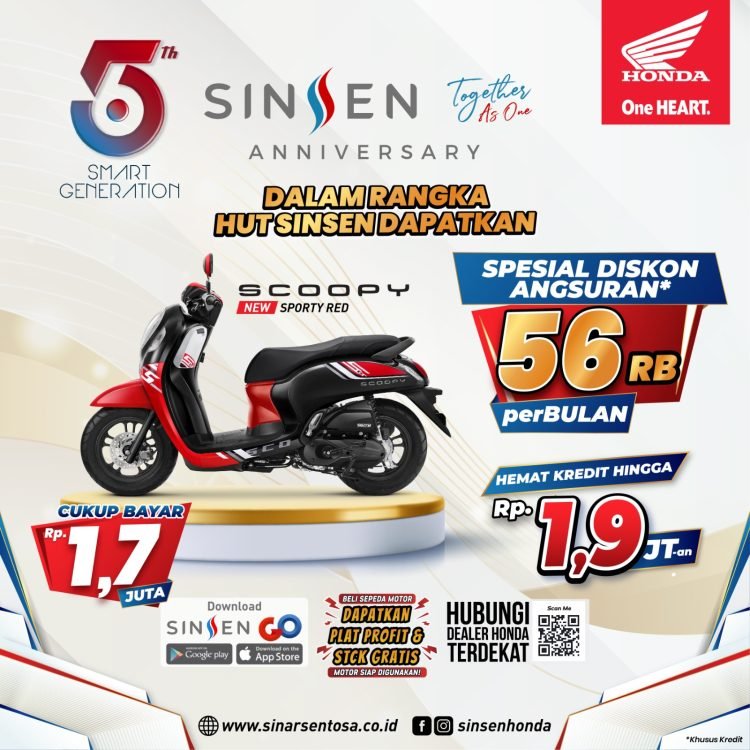 Flyer promo spesial Anniversary ke-56th PT Sinsen. (Dok. Sinsen)