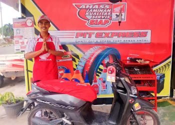 Layanan PIT Express di Dealer Honda Tunas Dwipa Matra (TDM) Bangko. (Dok. AHASS)